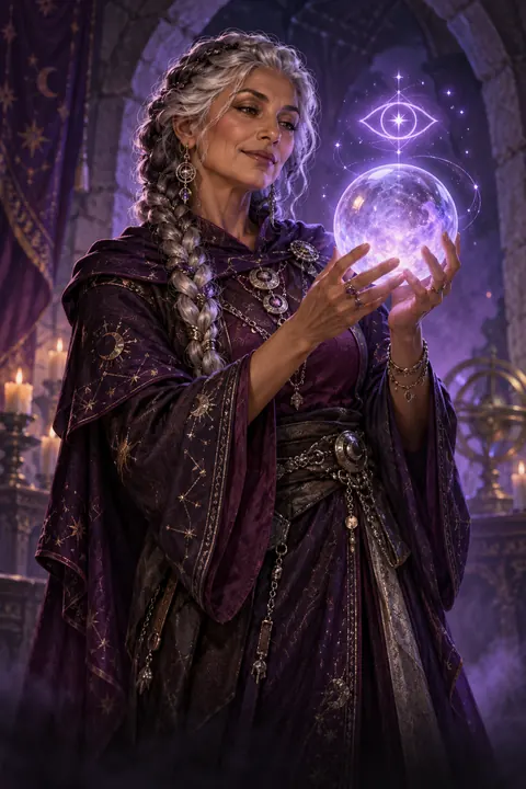 Personnage humain représentant le rôle Oracle